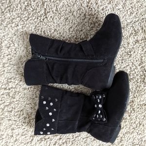 Toddler black boots